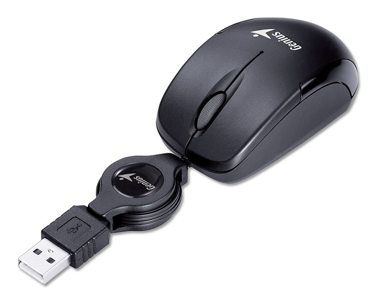 Genius MicroTraveler V2 USB fekete notebook egér
