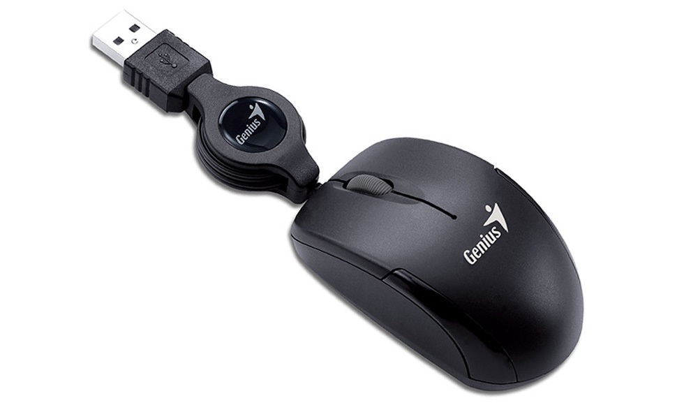 Genius MicroTraveler V2 USB fekete notebook egér