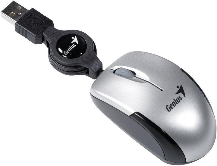Genius MicroTraveler v2 USB ezüst notebook egér
