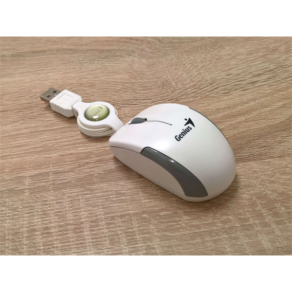 Genius MicroTraveler v2 USB fehér notebook egér