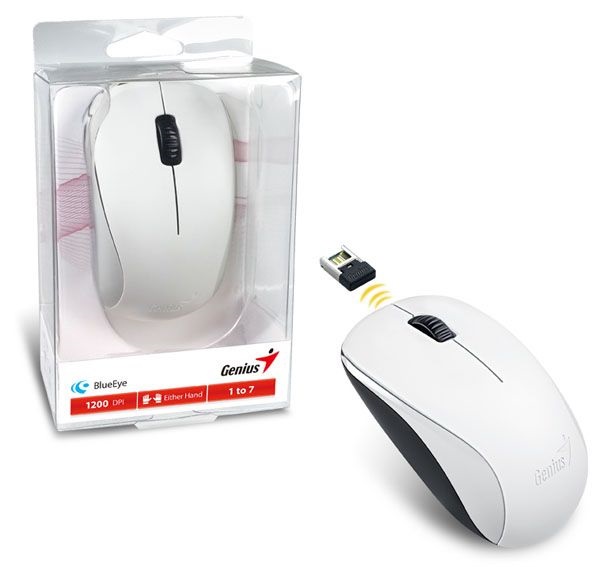 Genius Nx-7000 USB fehér vezeték nélküli egér