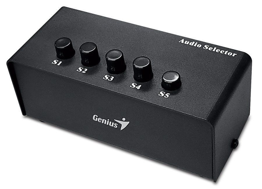 Genius RS2 5 portos fekete audio switch