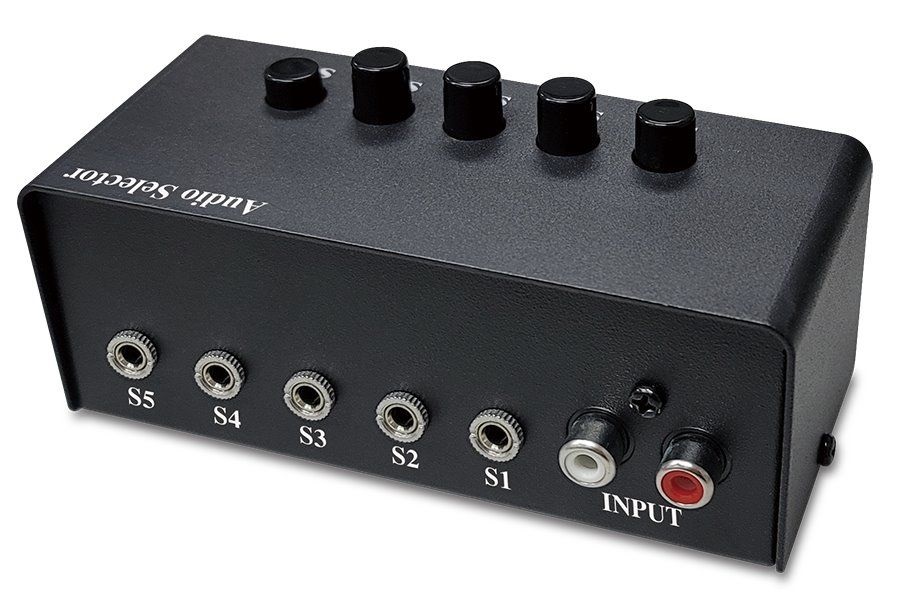 Genius RS2 5 portos fekete audio switch