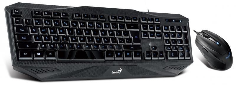 Genius KM-G230 HUN fekete USB  billentyűzet + gamer egér
