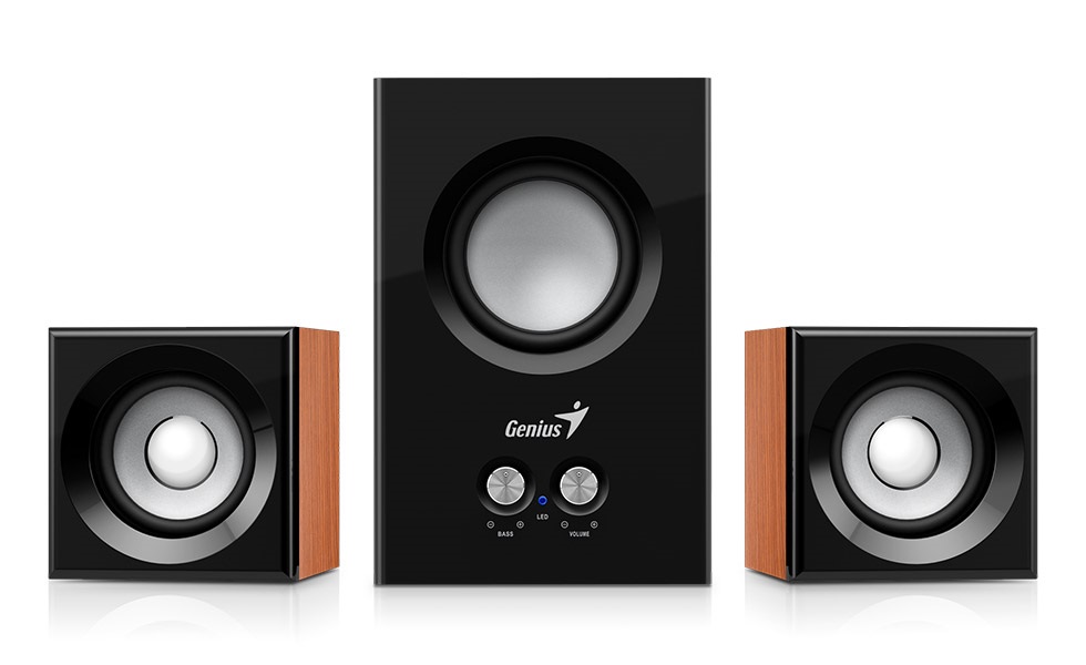 Genius SW-2.1 375 12W fa mintázatú hangszóró