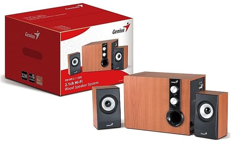 Genius SW-HF1205 II 2.1 jack 32W fa fekete hangszóró