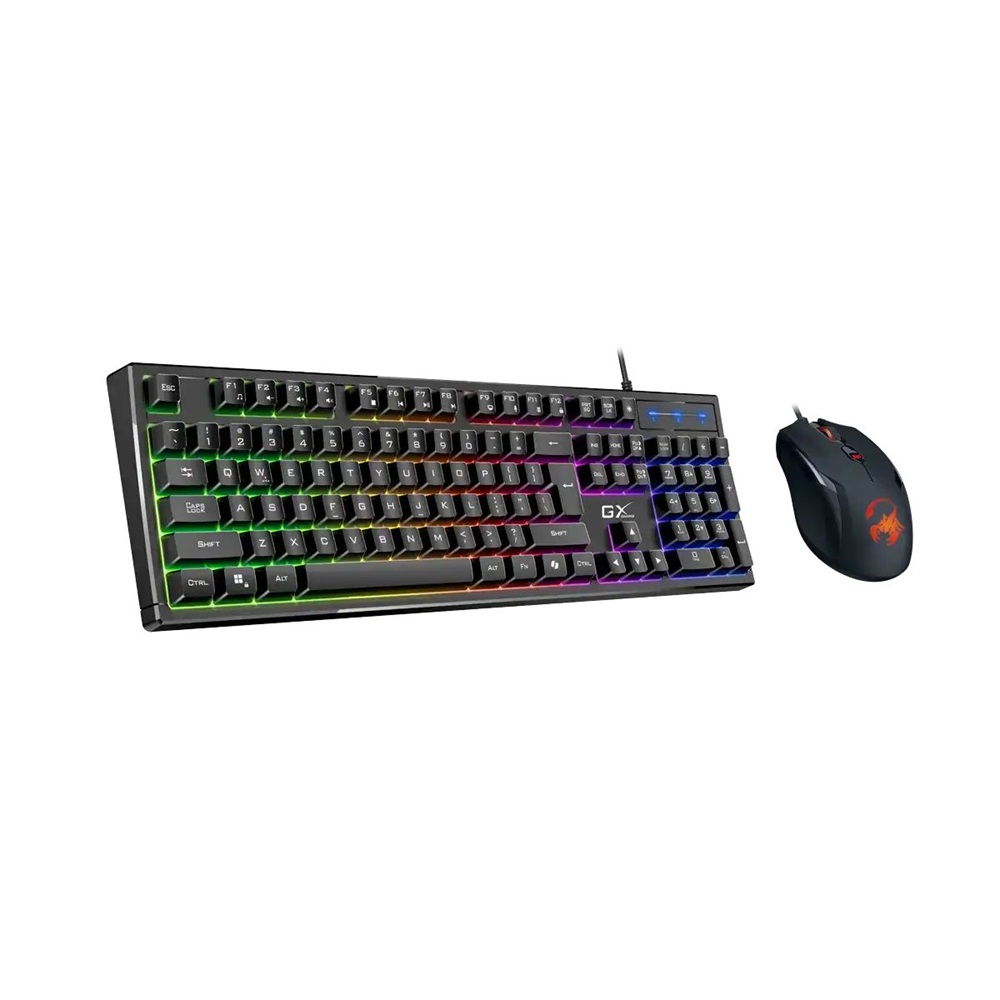 Genius Scorpion KM-GX6 RGB világításos billentyűzet és egér Copilot funkcióval
