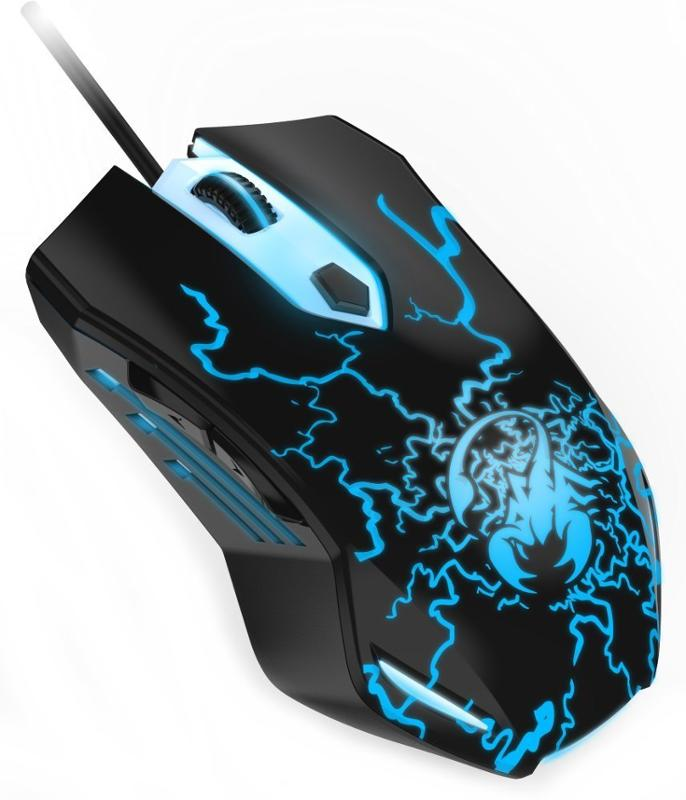 Genius Scorpion Spear fekete gamer egér