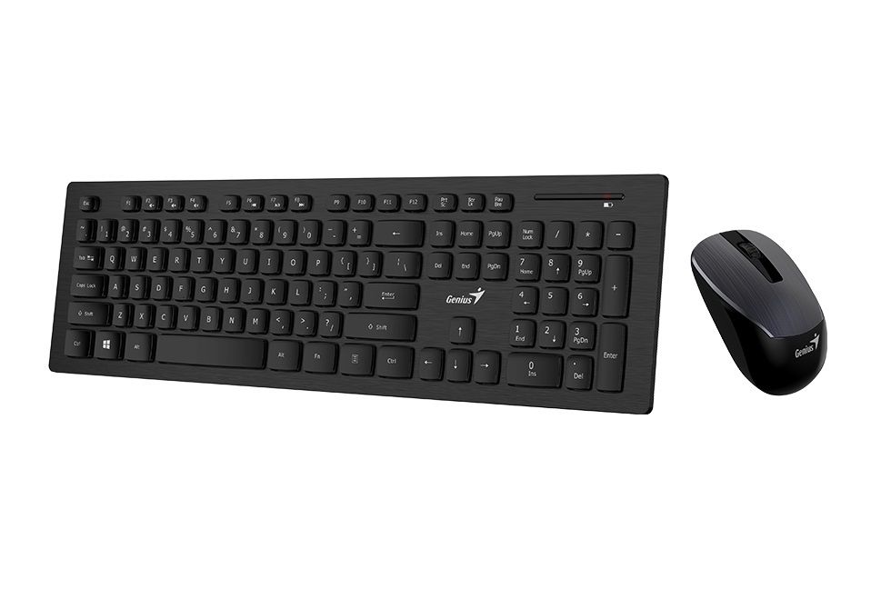Genius SlimStar 8008 HUN fekete vezeték nélküli billentyűzet + egér