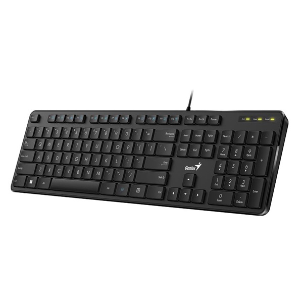 Genius SlimStar M200 HUN USB fekete multimédiás billentyűzet (Újszerű)
