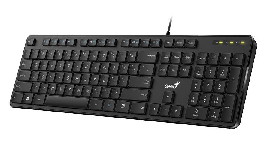 Genius SlimStar M200 HUN USB fekete multimédiás billentyűzet (Újszerű)