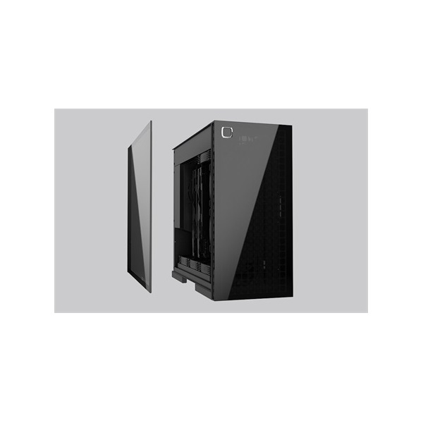 Geometric Future Model 6 Cezanne táp nélküli ablakos Mid Tower számítógépház fekete