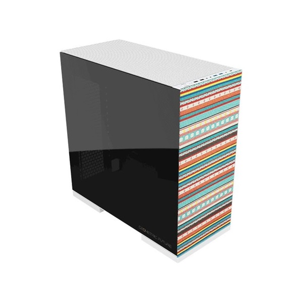 Geometric Future Model 8 Bohemia táp nélküli ablakos Mid Tower számítógépház fehér
