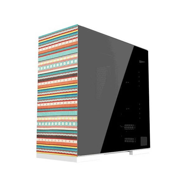Geometric Future Model 8 Bohemia táp nélküli ablakos Mid Tower számítógépház fehér