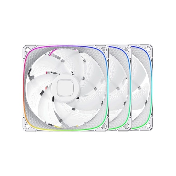 Geometric Future Squama 2503W Triple Pack rendszerhűtő ventilátor fehér