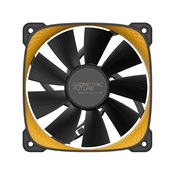 Geometric Future Squama 2505Y Triple Pack rendszerhűtő ventilátor fekete-sárga