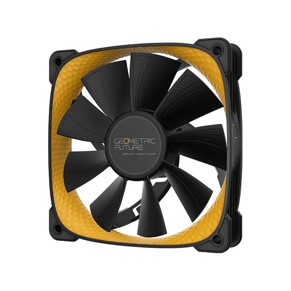 Geometric Future Squama 2505Y Triple Pack rendszerhűtő ventilátor fekete-sárga