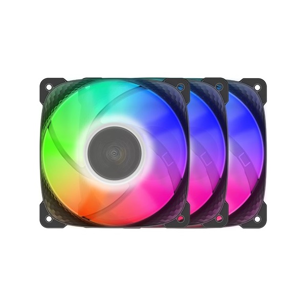 Geometric Future Super Squama 3805B Triple pack rendszerhűtő ventilátor fekete