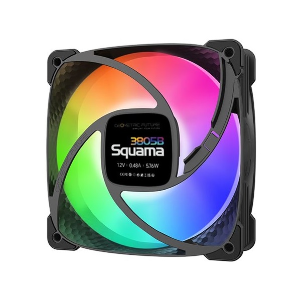 Geometric Future Super Squama 3805B Triple pack rendszerhűtő ventilátor fekete