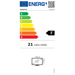 Gigabyte 27" G27FC A FHD VA HDMI/DP/USB ívelt LED monitor