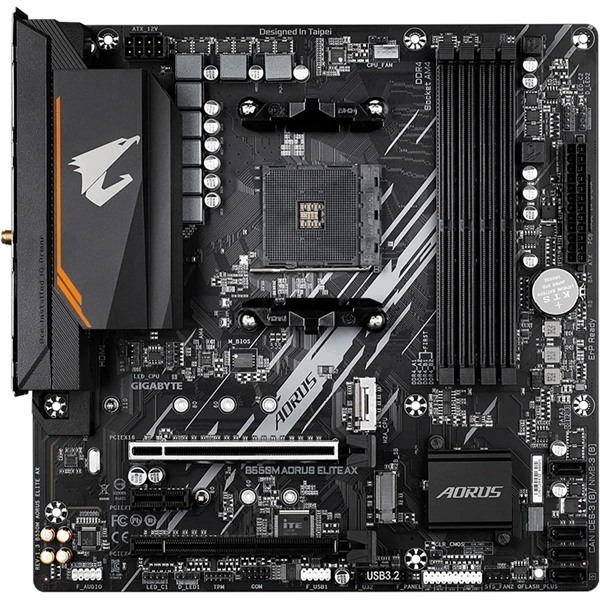 Gigabyte AORUS ELITE AX AMD B550M AM4 mATX alaplap