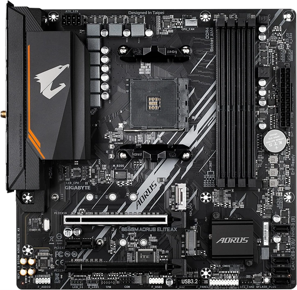Gigabyte AORUS ELITE AX AMD B550M AM4 mATX alaplap