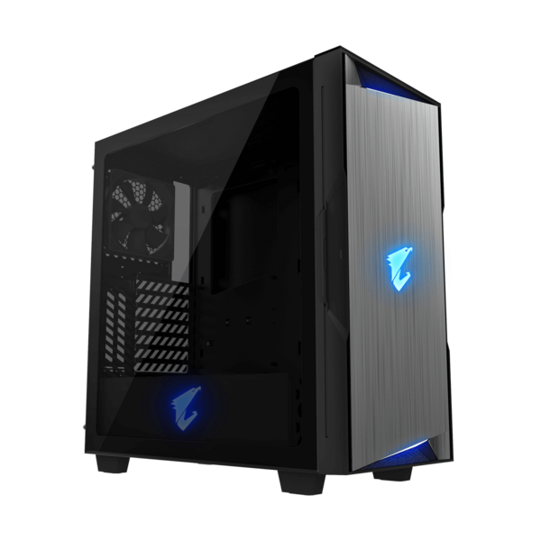 Gigabyte Aorus C300 Glass fekete (táp nélküli) ablakos mATX ház