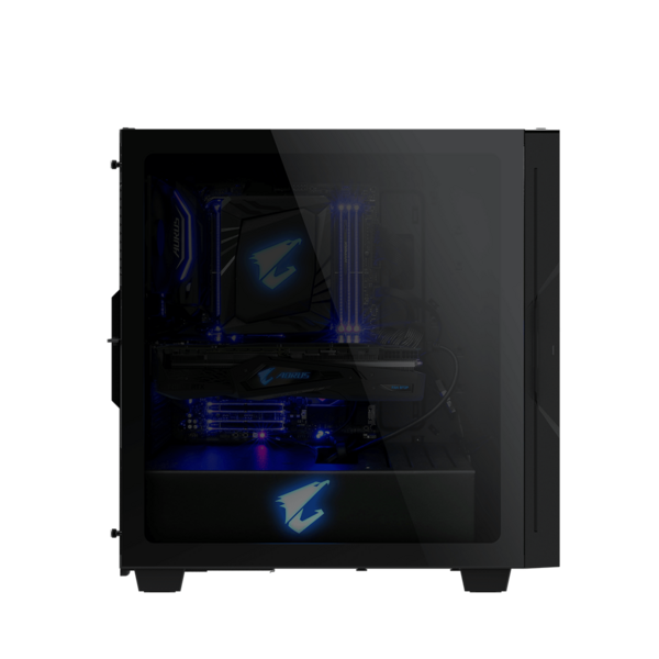 Gigabyte Aorus C300 Glass fekete (táp nélküli) ablakos mATX ház