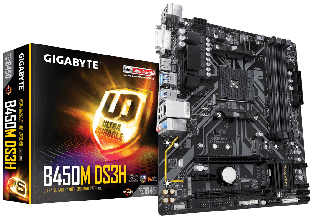 Gigabyte B450M-DS3H AMD B450 SocketAM4 mATX alaplap