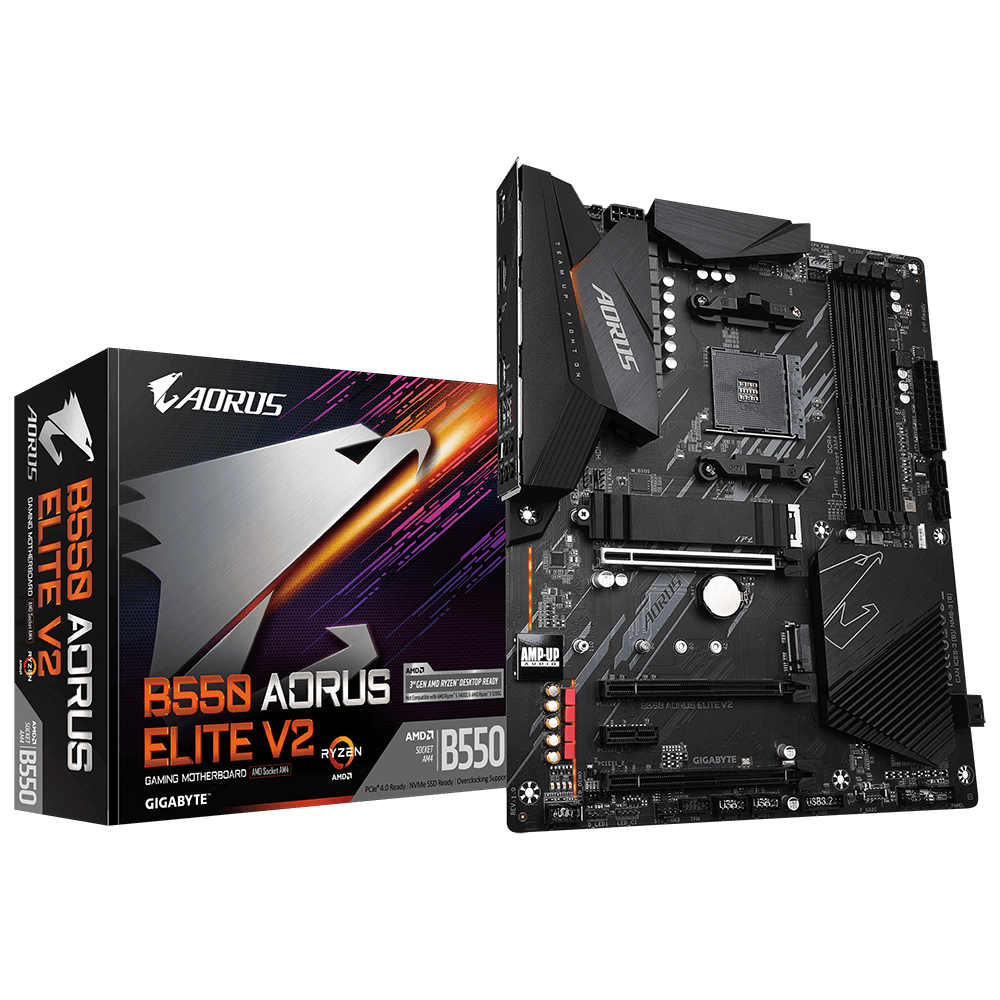 Gigabyte B550-AORUS-ELITE V2 AMD B550 SocketAM4 ATX alaplap