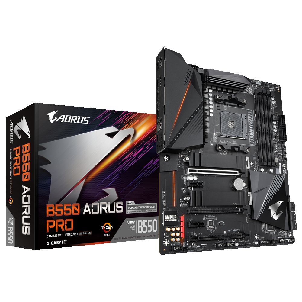 Gigabyte B550-AORUS-PRO AMD B550 SocketAM4 ATX alaplap