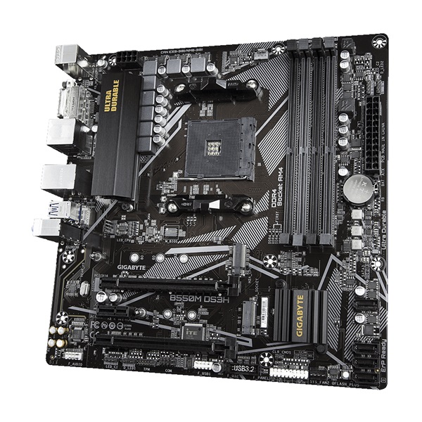 Gigabyte B550M-DS3H AMD B550 SocketAM4 mATX alaplap