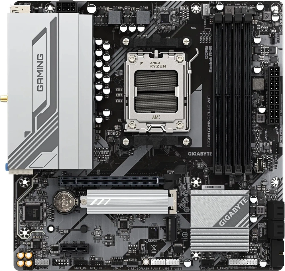 Gigabyte B650M GAMING PLUS Wi-Fi AMD B650 AM5 ATX alaplap