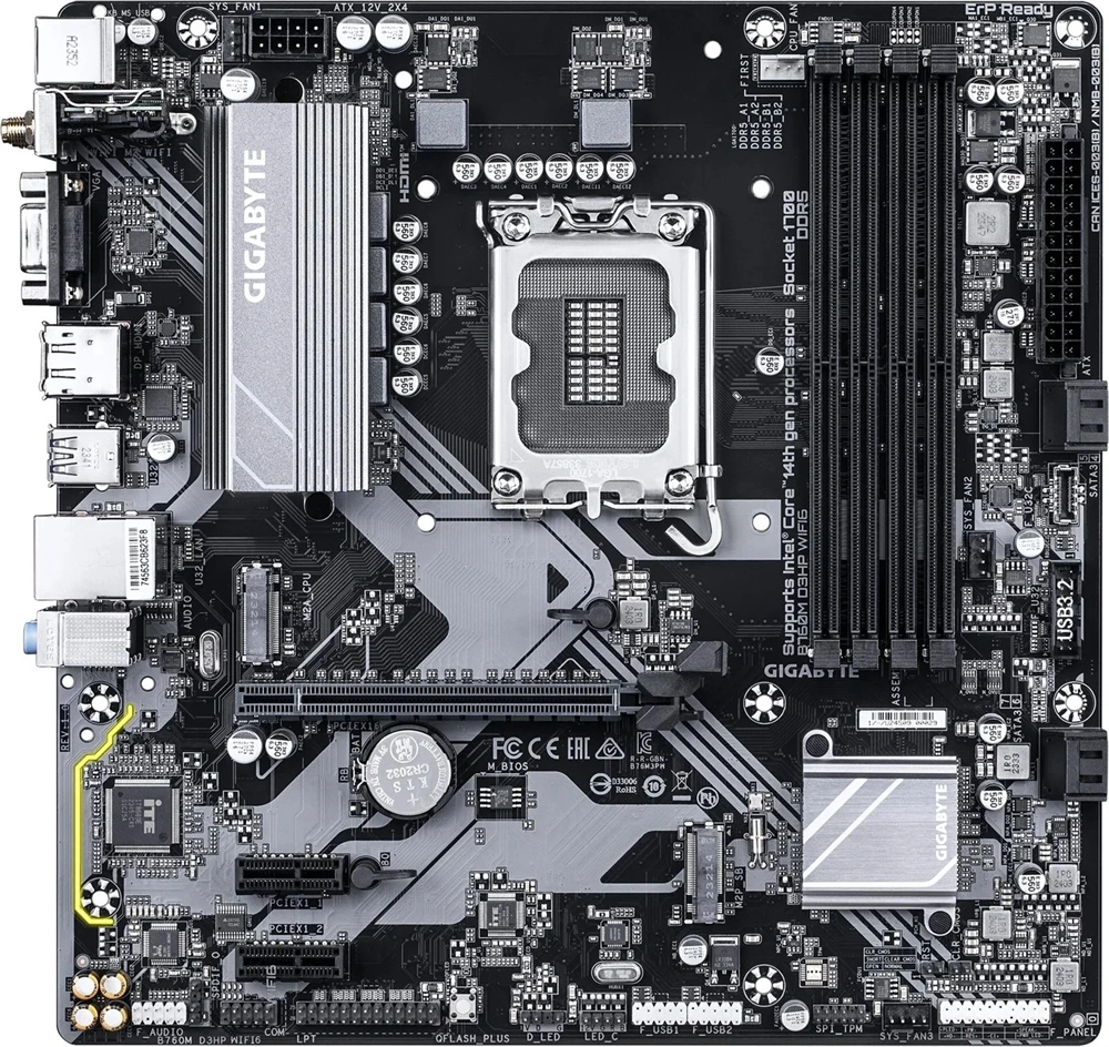 Gigabyte B760M D3HP Intel B760 LGA1700 mATX alaplap