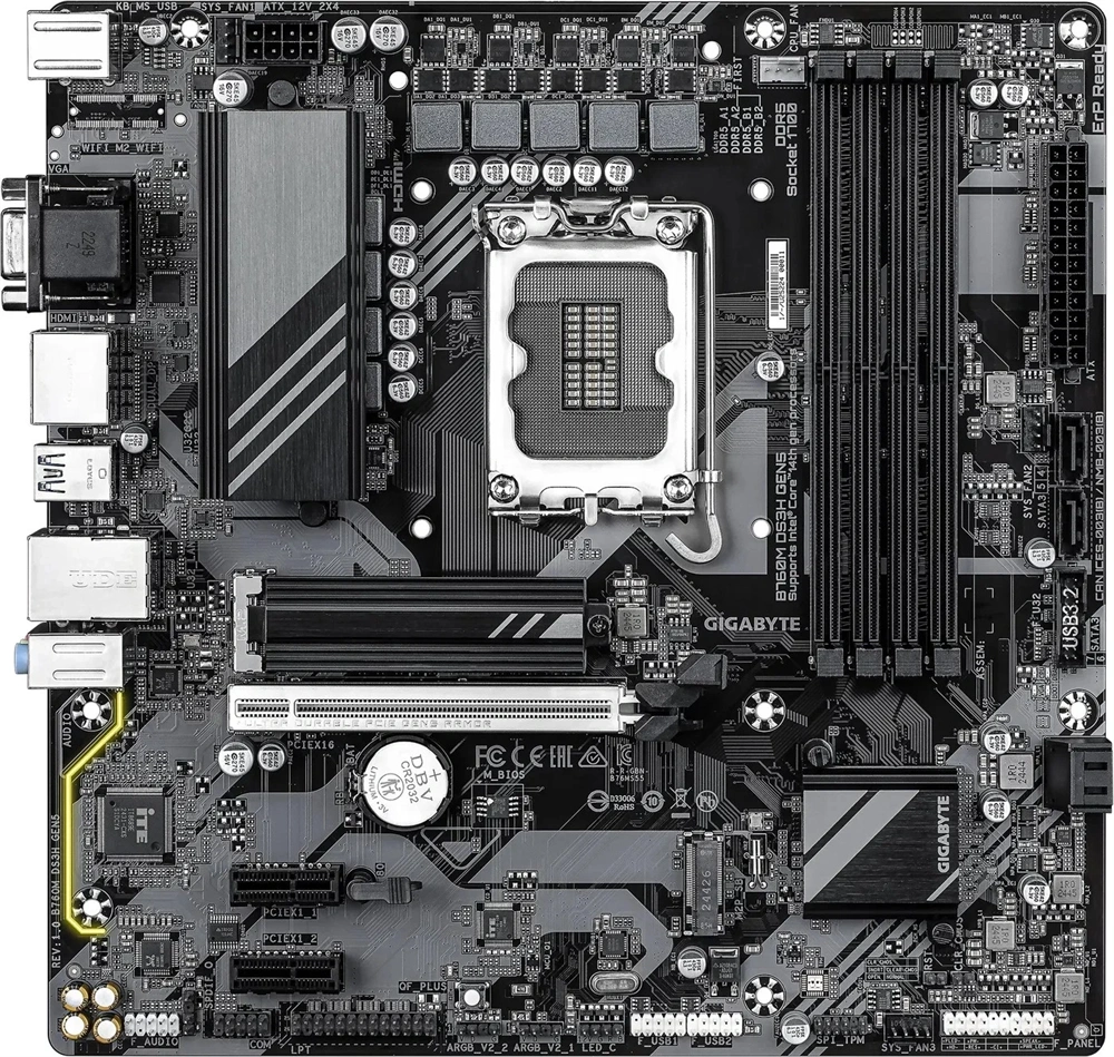 Gigabyte B760M DS3H GEN5 Intel B760 LGA1700 mATX alaplap