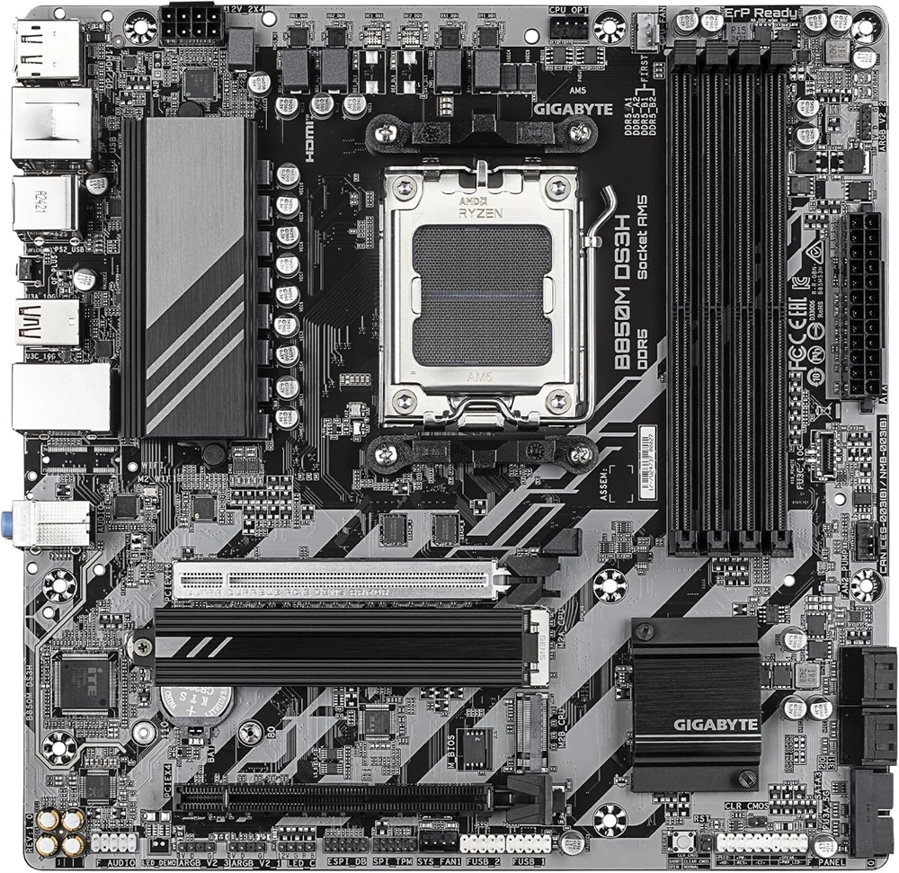 Gigabyte B850M DS3H AMD B850 AM5 mATX alaplap