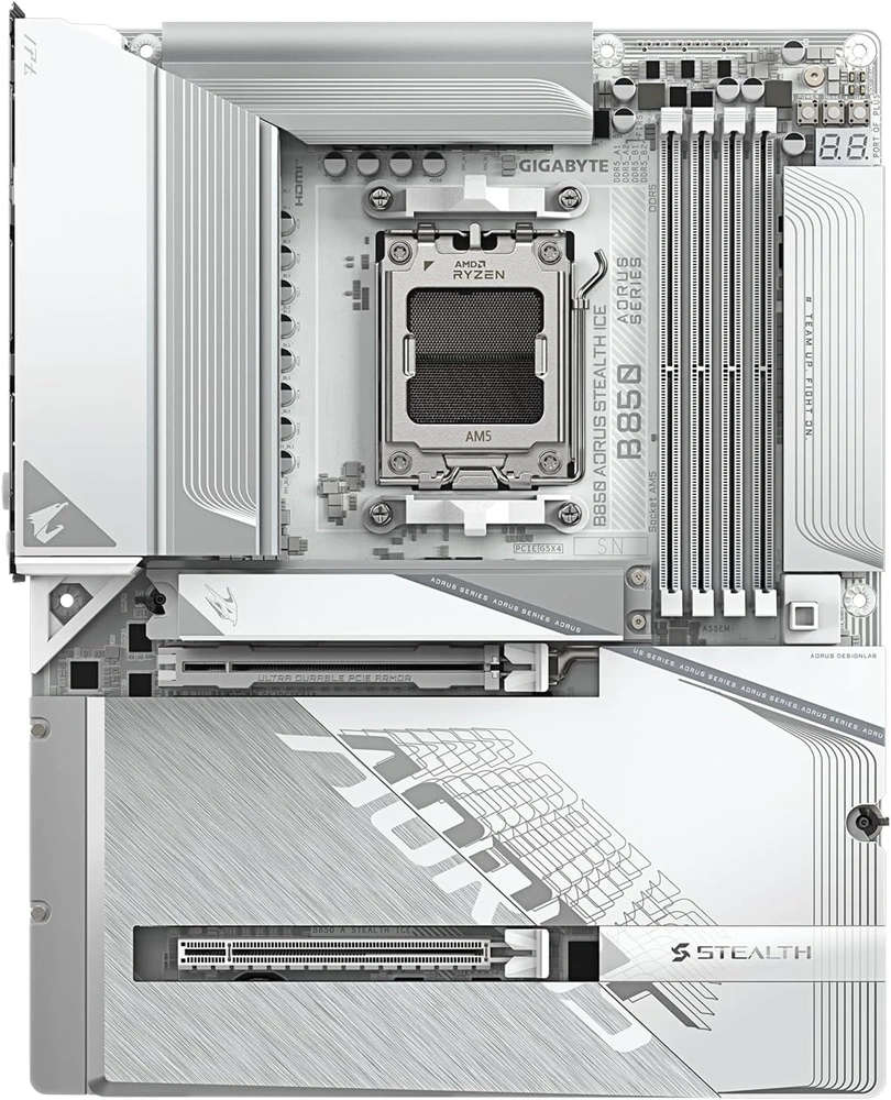 Gigabyte B850 AORUS STEALTH ICE AMD B850 AM5 ATX alaplap
