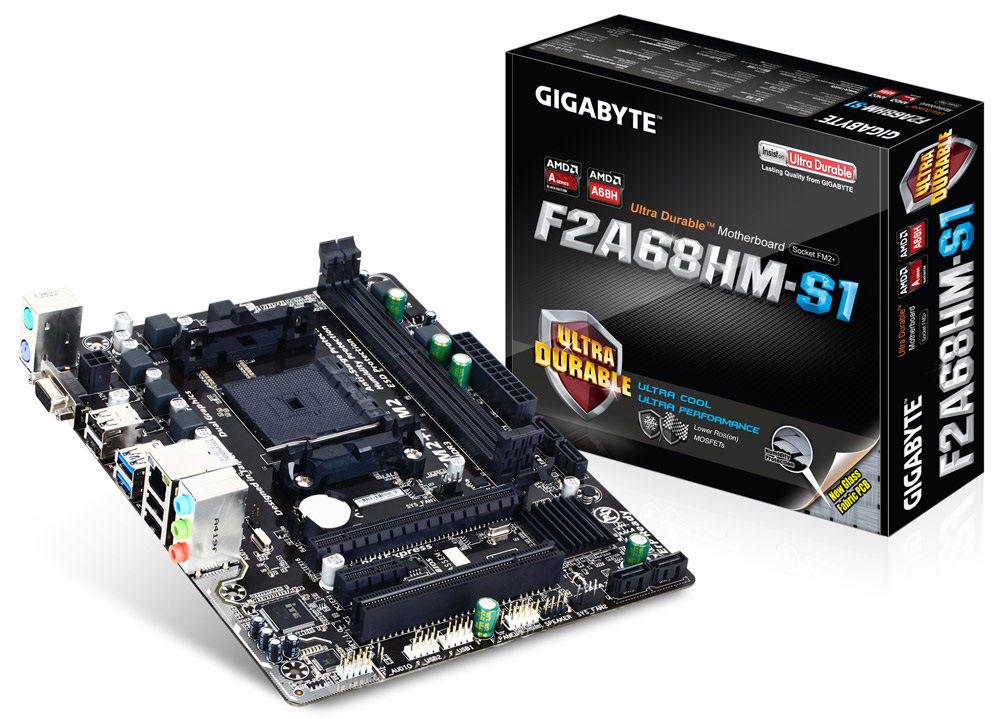 Gigabyte F2A68HM-S1 AMD A68H Socket FM2+ mATX alaplap