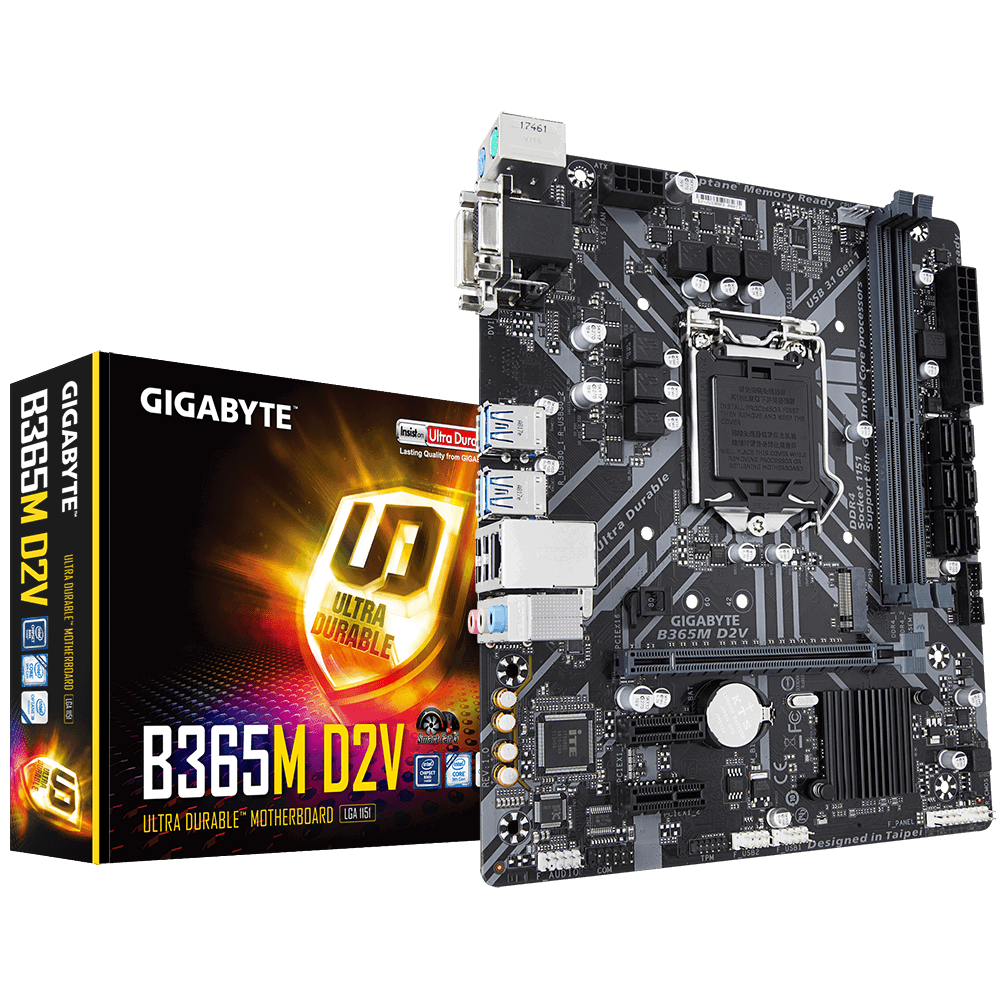 Gigabyte GA-B365M-D2V Intel B365 LGA1151 mATX alaplap