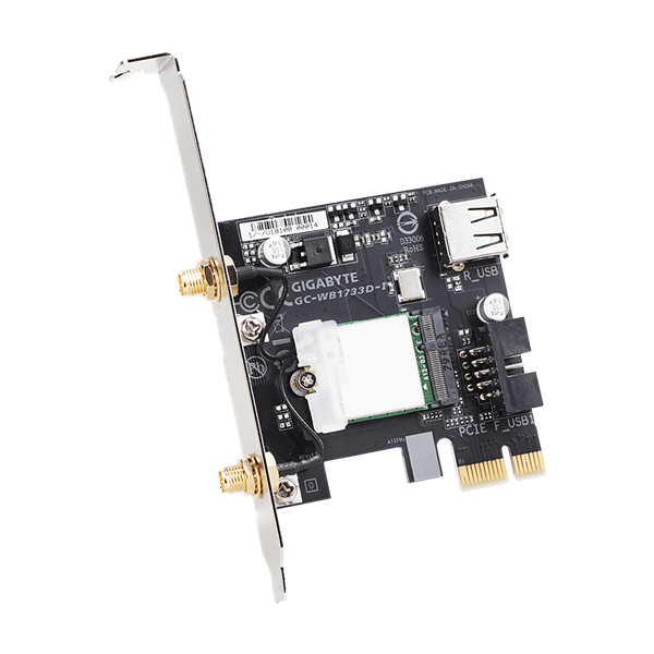 Gigabyte GC-WB1733D-I  Dual Band AC1800 vezeték nélküli PCI Express hálózati kártya
