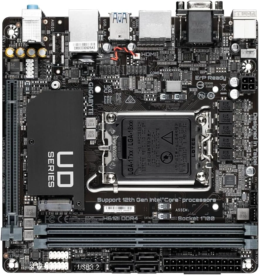 Gigabyte H610I DDR4 INTEL H610 S1700 mini-ITX alaplap