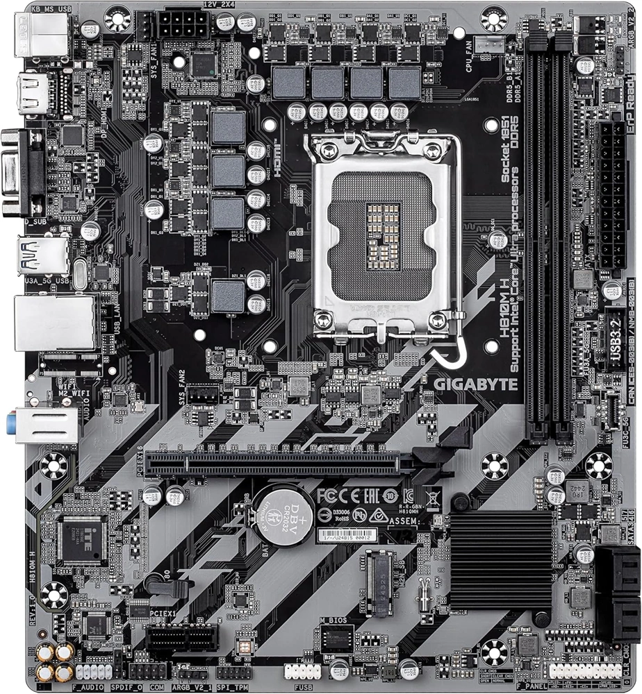 Gigabyte H810M H Intel H810 LGA1851 mATX alaplap