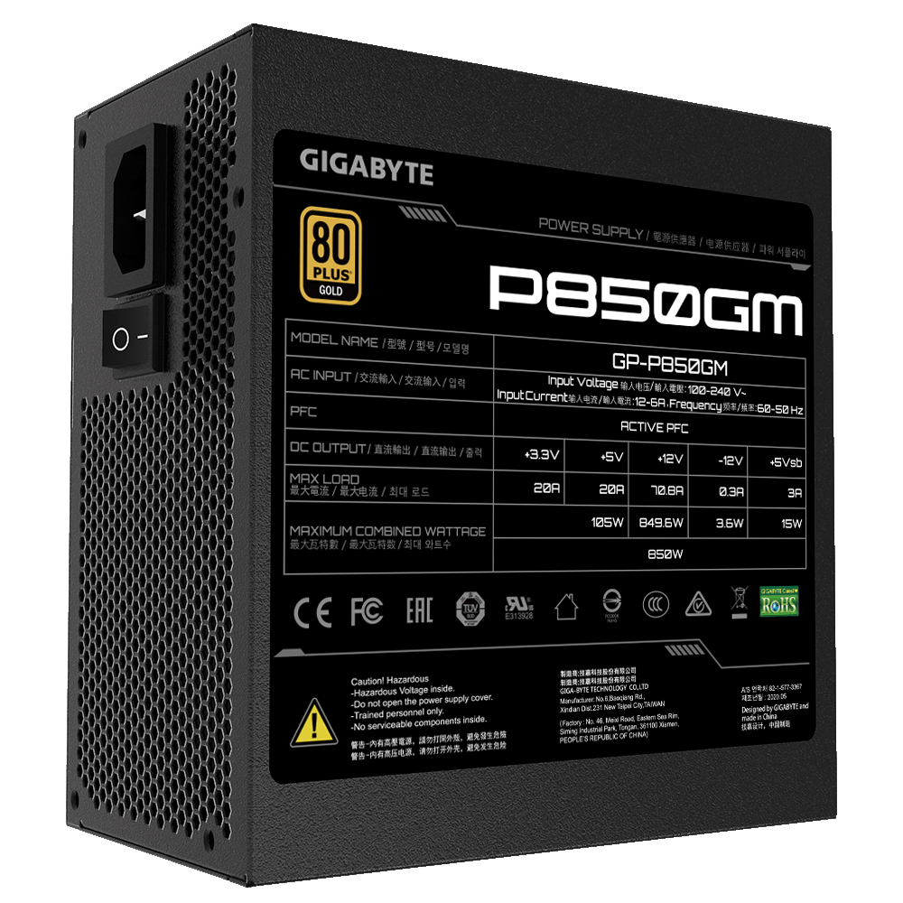 Gigabyte P850GM 850W tápegység