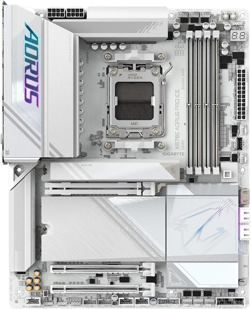 Gigabyte X870E AORUS PRO ICE AMD X870 AM5 ATX alaplap