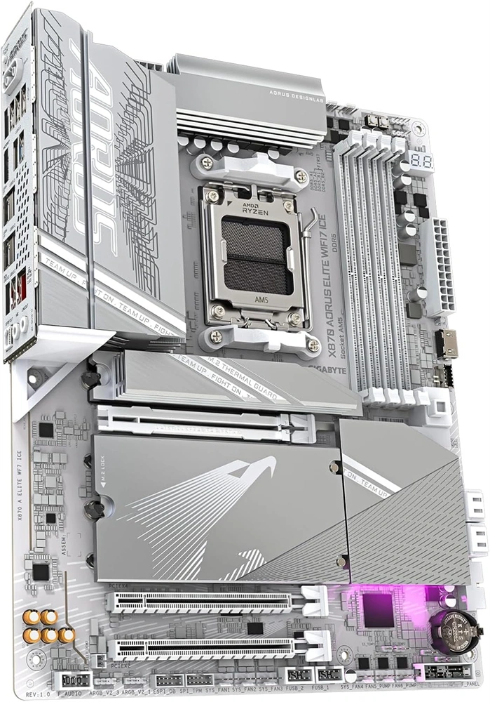 Gigabyte X870 AORUS ELITE ICE Wi-Fi AMD X870 AM5 ATX alaplap