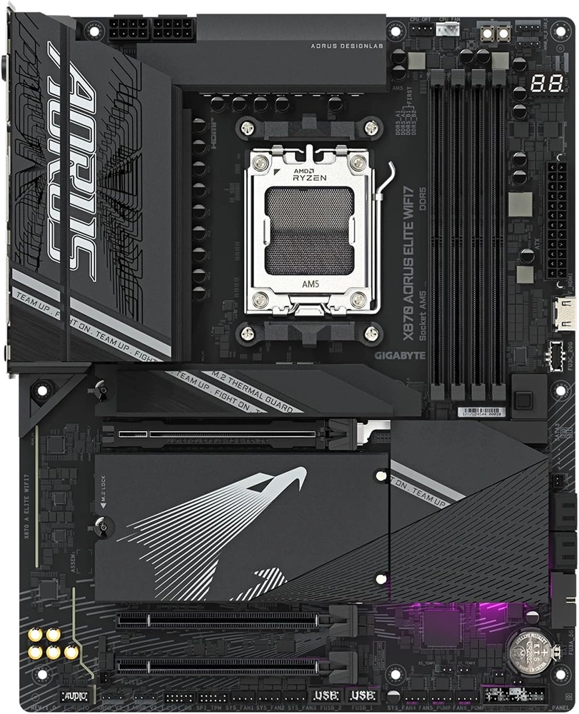 Gigabyte X870 AORUS ELITE Wi-Fi AMD X870 AM5 ATX alaplap