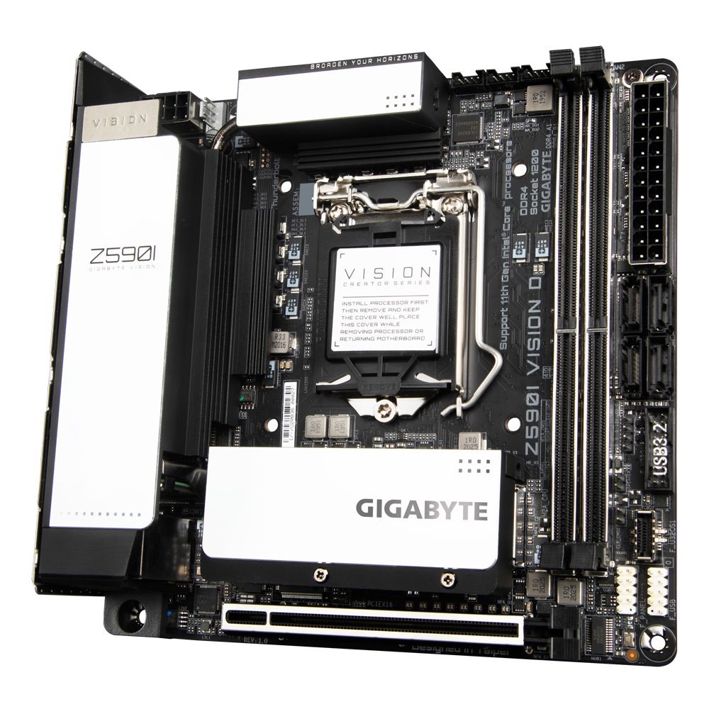 Gigabyte Z590I VISION D Intel Z590 LGA1200 mini-ITX alaplap