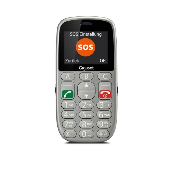 Gigaset GL390 2,2" Dual SIM ezüst mobiltelefon (Újszerű)