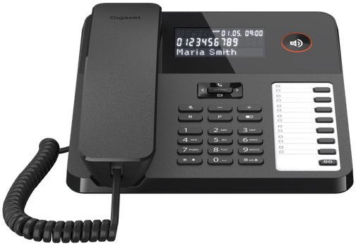 Gigaset Telefon DESK 600 fekete telefon