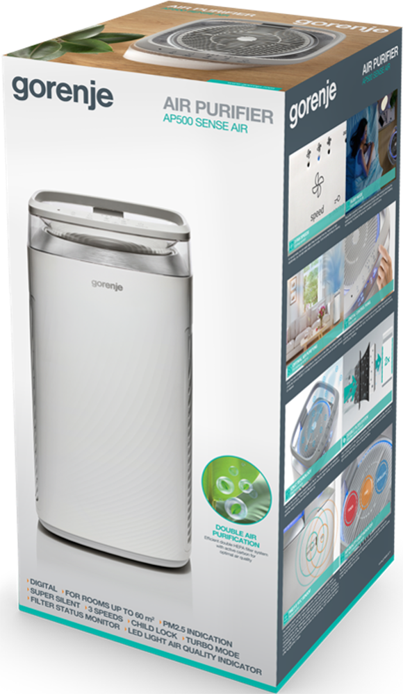 Gorenje AP500 fehér légtisztító